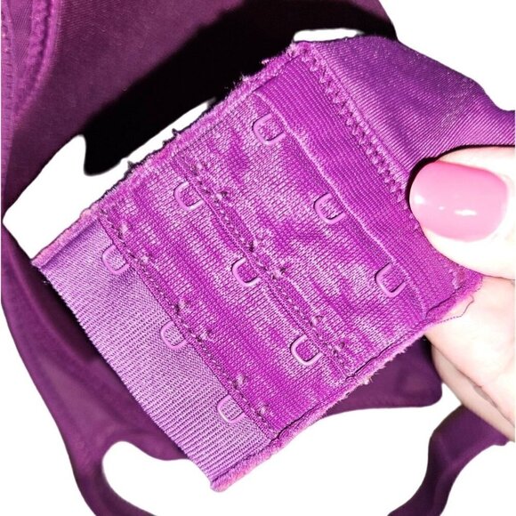 Bali Balconette Bra 36D Underwire One Smooth U Convertible Style 3439 Purple NEW - Picture 8 of 11